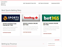 Tablet Screenshot of canadiansportsbetting.org
